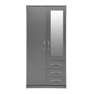 2 Door Wardrobe with 1 Mirror