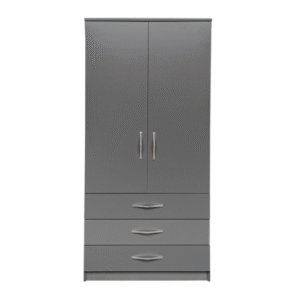 2 Door Wardrobe with 3 Drawers