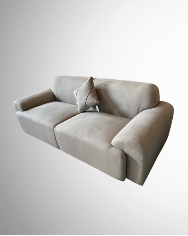 Grey 3 Seater Sofa - Image 2