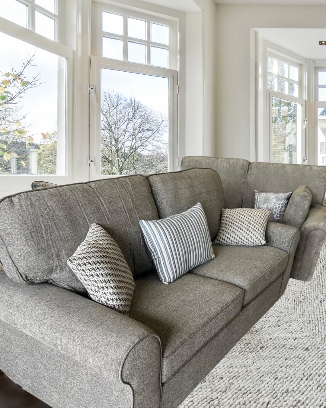 Grey 3 Seater Sofa
